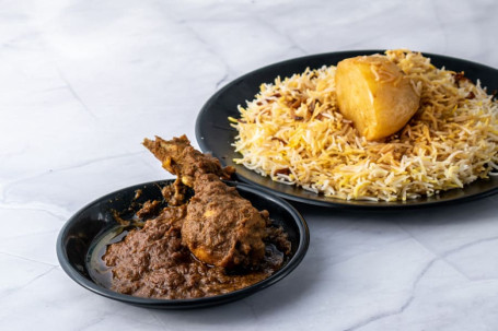 Aloo Biryani Chicken Kasha [1 Chicken] Combo