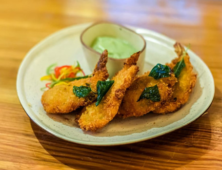 Fried Prawns With Dip