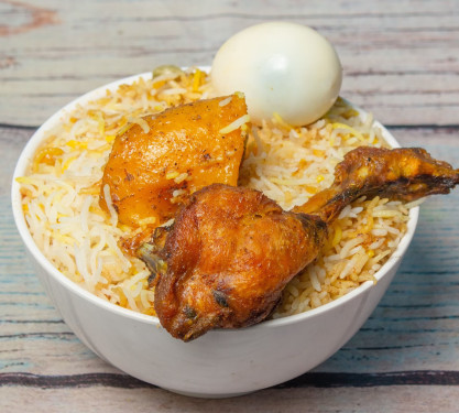 Chicken Egg Biryani With Salad