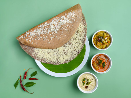 Ragi Cheese Masala Dosa