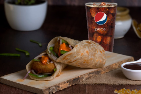 Veg Combo Meal Roll Dessert Pepsi