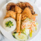 52. Combo Plate Grilled Pork Chop, Fried Egg Rolls Short Chicken Wing Cơm Thập Cẩm