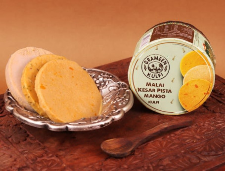 Malai Kesar Pista Mango Slice Kulfi (Pack Of 3)