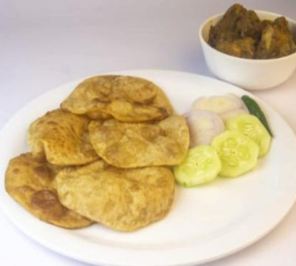 6Pc Luchi+Mutton Kosha 2Pc