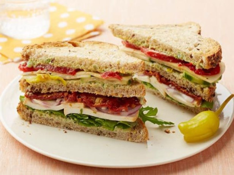 Special Veg Club Sandwich With Double Cheese