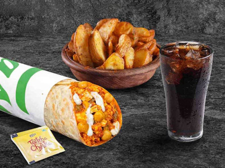 Jumbo Paneer Chole Wrap Treat (Cf)