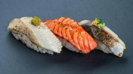 (B196) Aburi Trio Sushi