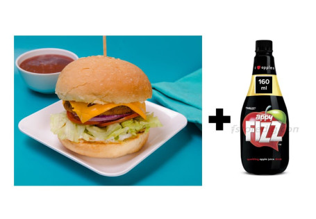 Veg Cheese Burger Appy Fizz