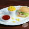 Southern Veg Burger And Sweet Corn