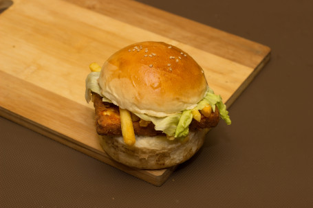 Paneer Steak Fry Burger