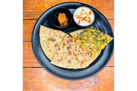 Cheese Matar Paratha