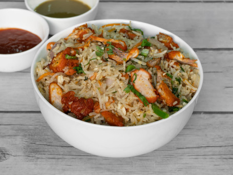 Chicken Fried Rice(Serves With Sauce