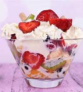 Cut Fruit Salad (With Ice Cream)