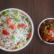 Veg Fried Rice With Gobi Manchuria