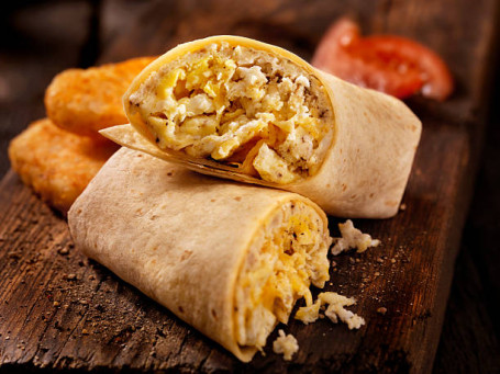 Scrambled Egg Shawarma Wrap