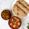 Kadhai Paneer, Soya Masala Sabzi, Paratha Thali