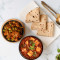 Kadhai Paneer, Soya Masala Sabzi, Roti Thali