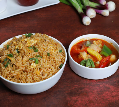 Chicken Thai Fried Rice Chilli Chicken