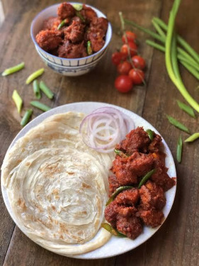 Malabar Paratha Chilli Chicken