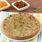 Aloo Onion Paratha Con Cagliata