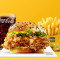 Mr. Crunchos Chicken Burger Salted Fries Coke 200Ml (Pet Bottle)