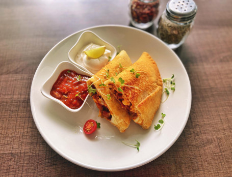 Veggie Quesadilla And Jalapeno Salsa