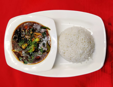 Stir Fried Spinach, Baby Corn Chinese Mushroom