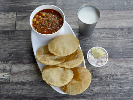 Chana Poori Butter Milk