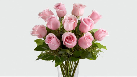 Dozen Pink Rose Arrangement