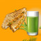 Veg Grilled Sandwich Green Apple Mojito