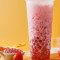 Strawberry Frappe With Strawberry Boba