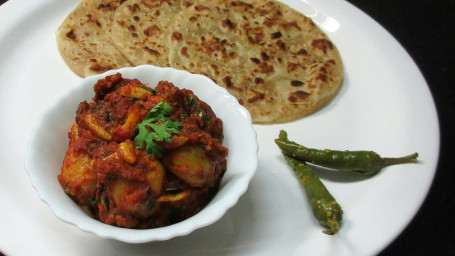 Lasaniya Bataka Puri/ Roti/ Paratha