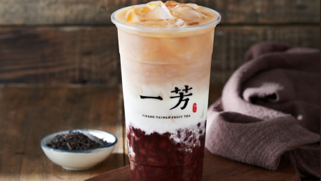 Sweet Red Bean Black Tea Latté Hóng Dòu Xiān Nǎi Chá