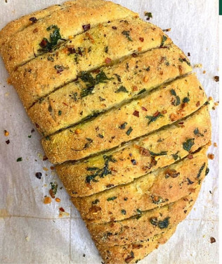 Corn Cheese Stuffed Garlic Bread