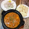 Paneer Butter Masala, 5 Tawa Butter Roti/ 4 Tawa Butter Paratha, Buttermilk, Salad