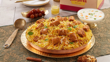 Mutton Seekh Dum Biryani (Serves 4)