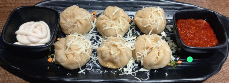 Fry Cheese Mushroom Momos (6 Pcs)