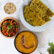 Gujarati Dal, Bhindi Chana, Thepla Thali Gujarati Kadhi