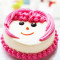 Smiley Strawberry Cake (Eggless)