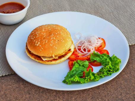 Herb Aloo Tikki Cheese Burger