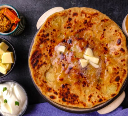 2 Aloo Prantha With Curd