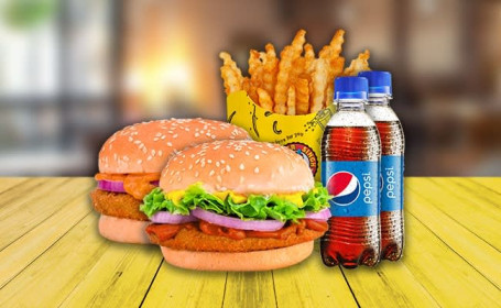 Chicken Snacker Junior Fried Chicken Dilli 6 Patatine Fritte Grandi 2 Pepsi (250 Ml)