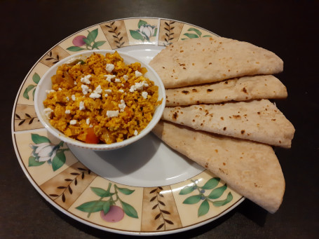 Paneer Bhurji 4 Butter Tawa Roti Juice