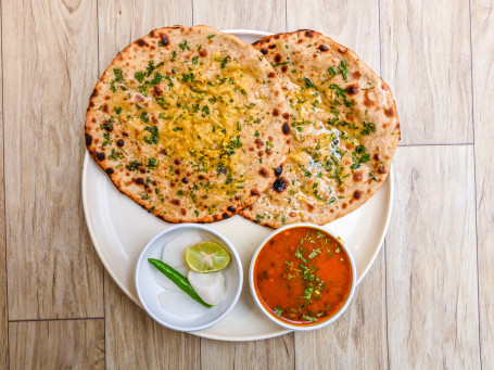 Aloo Paratha+ Pyaaz Paratha+ Dahi+ Pickle (Combo)