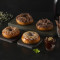 2 Caramel Dip 2 Milk Chocolate Dip Donuts Combo (4 Pcs)