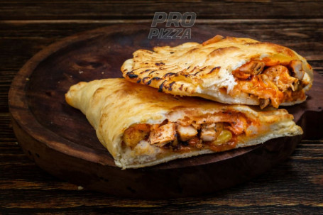 Paneer Tikka And Red Paprika Calzone