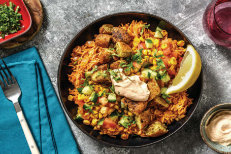 Lebanese Falafel Rice Bowl