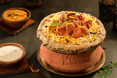 Handi Mutton Hyderabadi Boneless Biryani