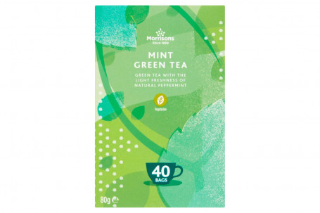 Morrisons Hint Of Mint Green Tea