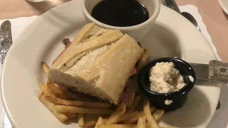 9 Oz New York Steak Sandwich, Open Faced